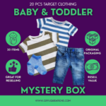 TGT Baby and Toddler Clothes Mystery Box – 20 Pieces TGT Brand Mixed Apparel