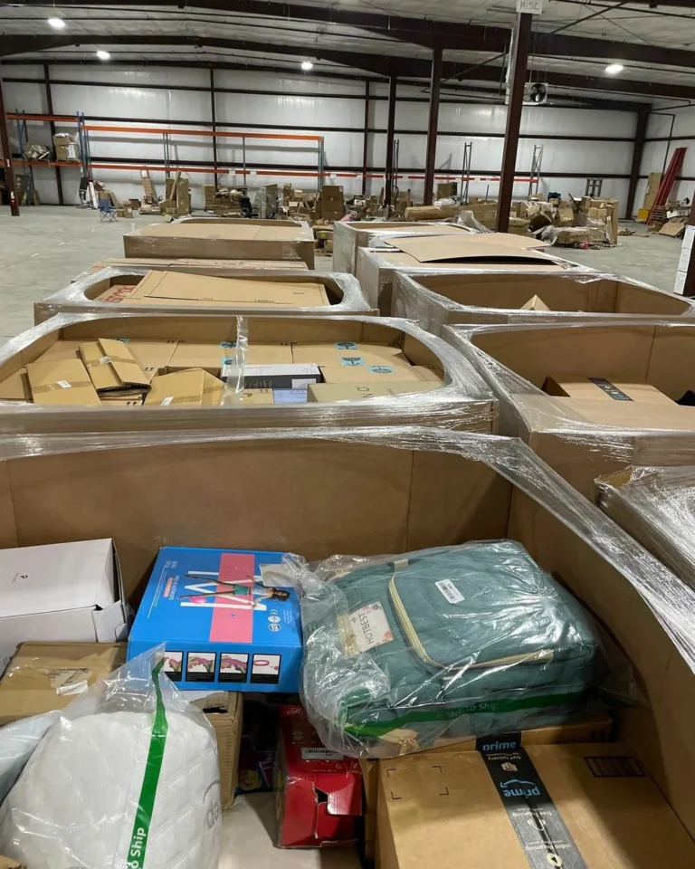Amazon 7 ft Tall Small Liquidation Pallet