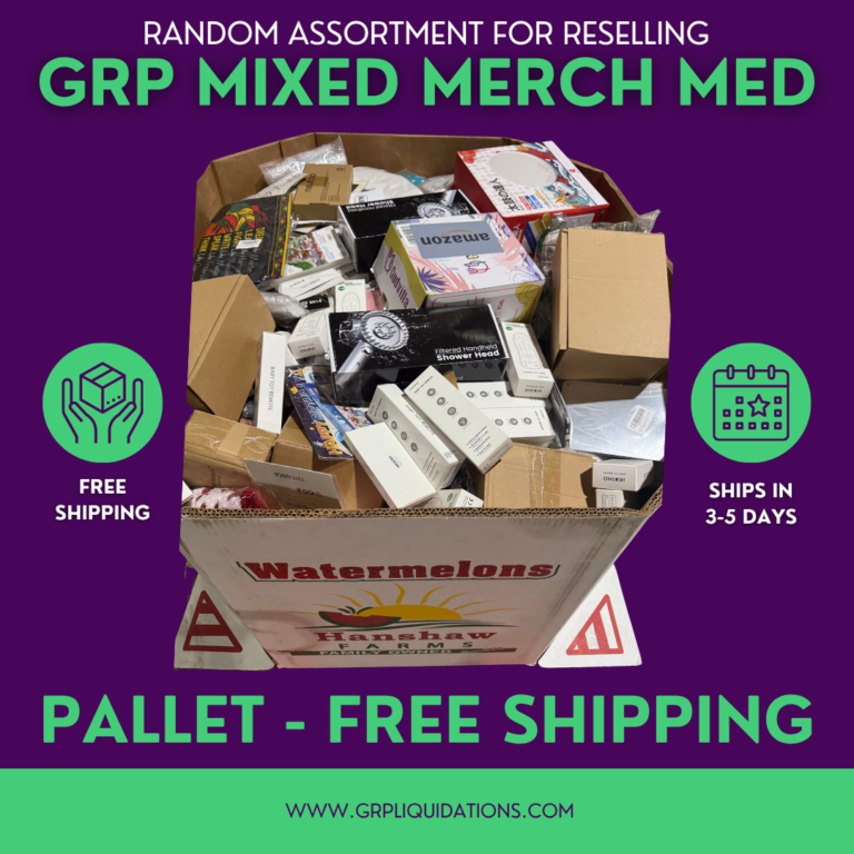 GRP Mixed Merchandise Pallet – FREE SHIPPING | Wholesale Inventory